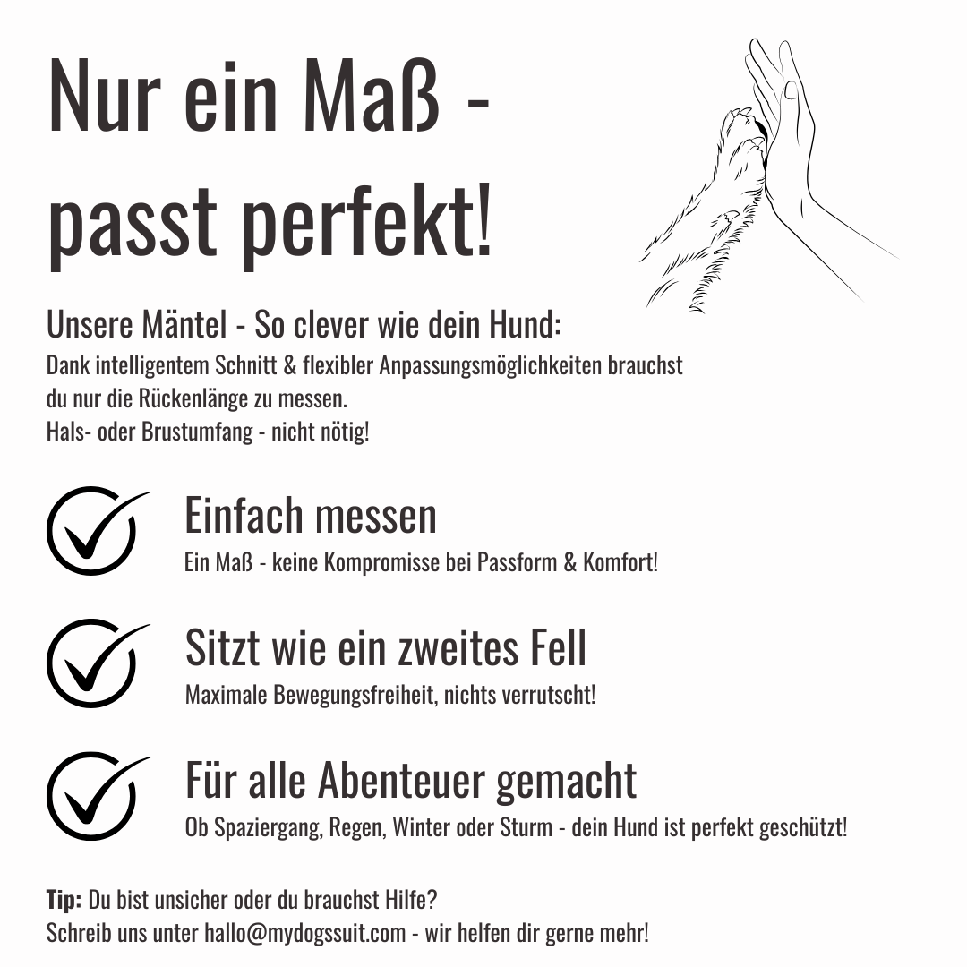 Hunderegenjacke mit Rückenöffnung - NEU