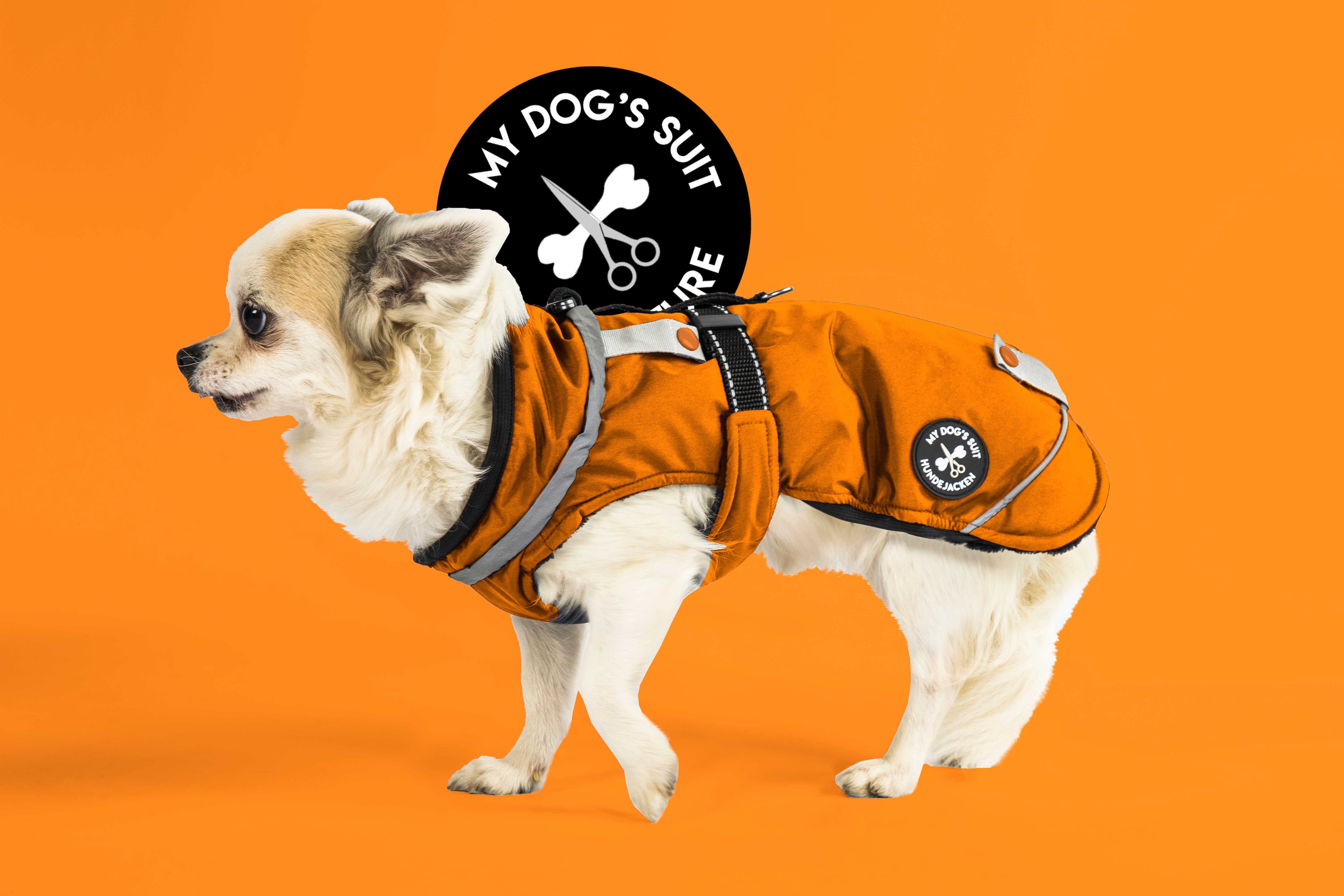 Hundewinterjacke, sehr warm mit Rückenöffnung - NEU