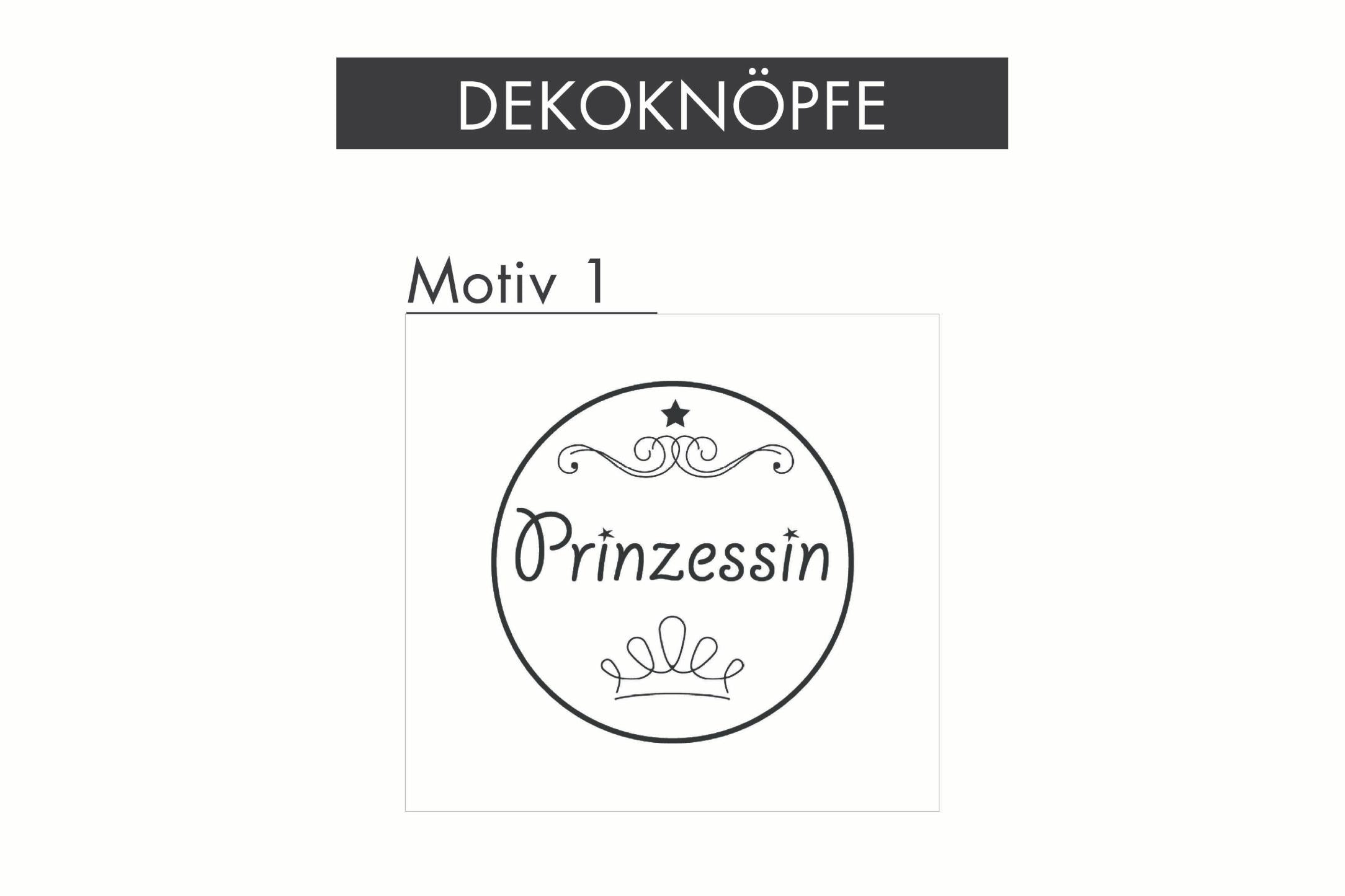 Dekoknöpfe (einzeln)