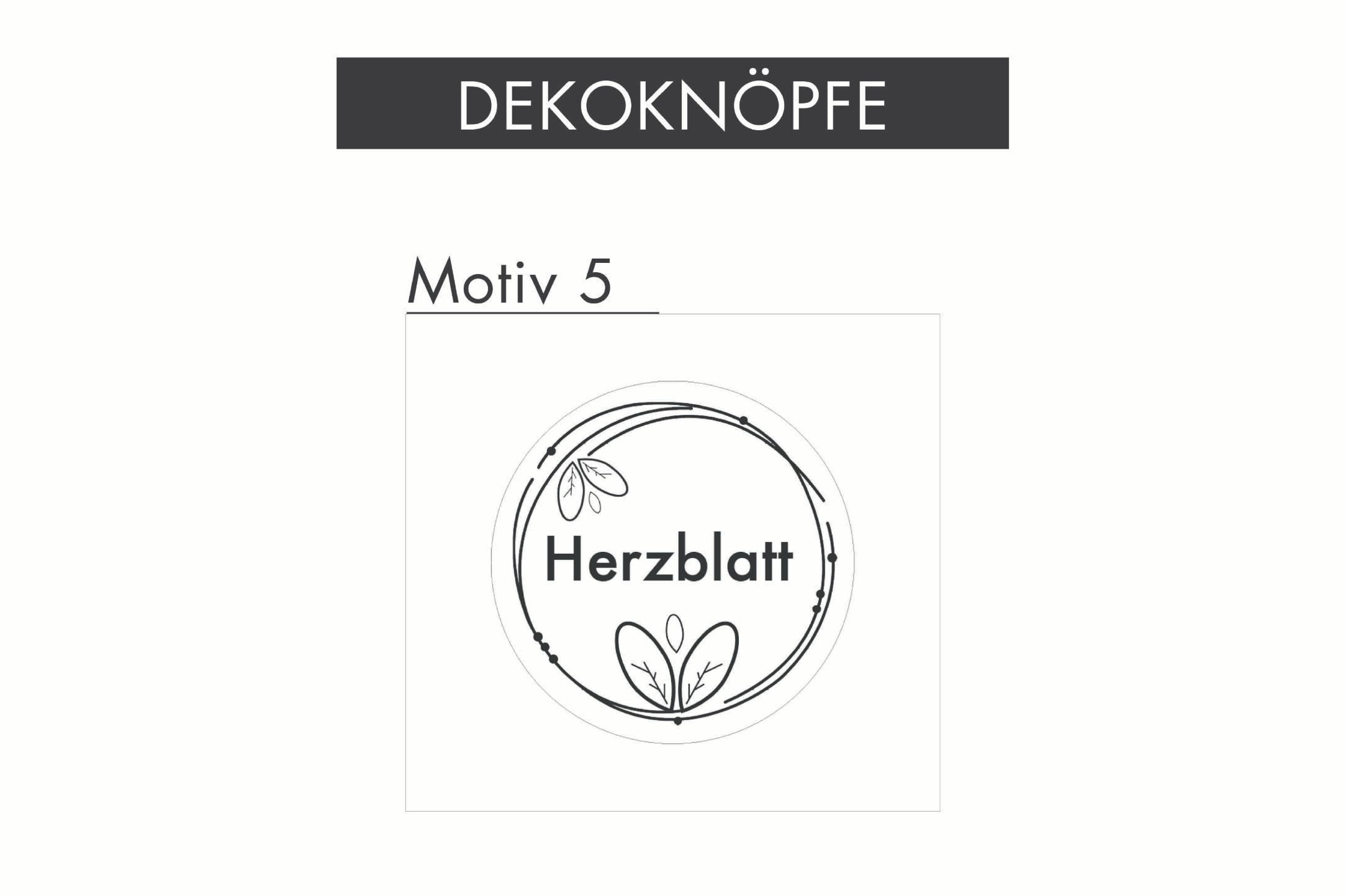 Dekoknöpfe (einzeln)