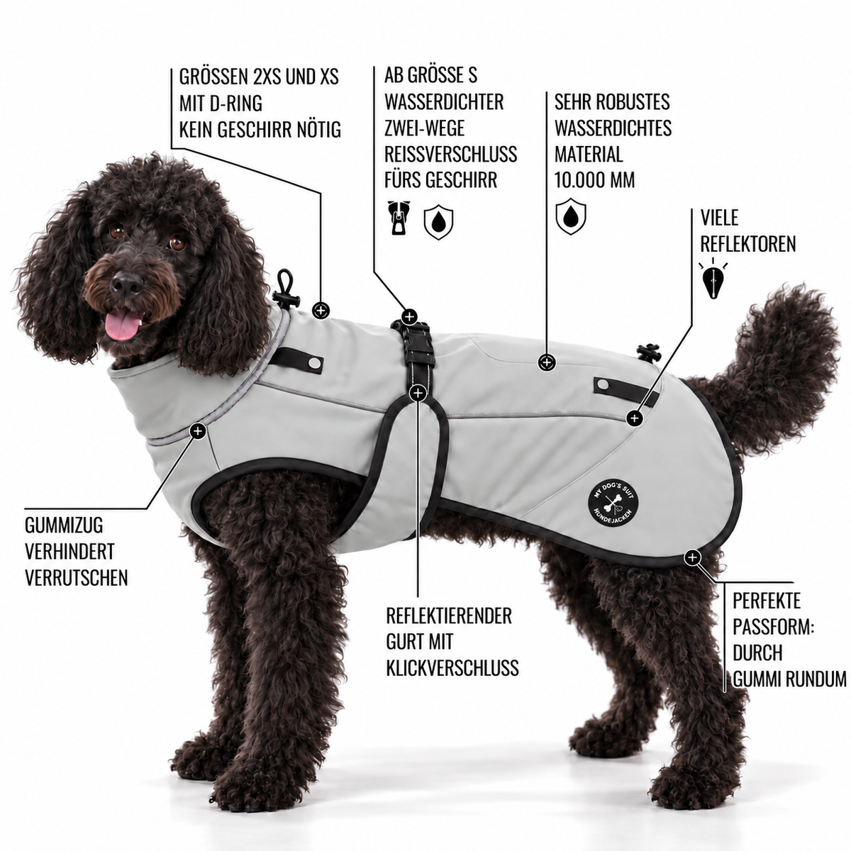 Softshelljacke für Hunde